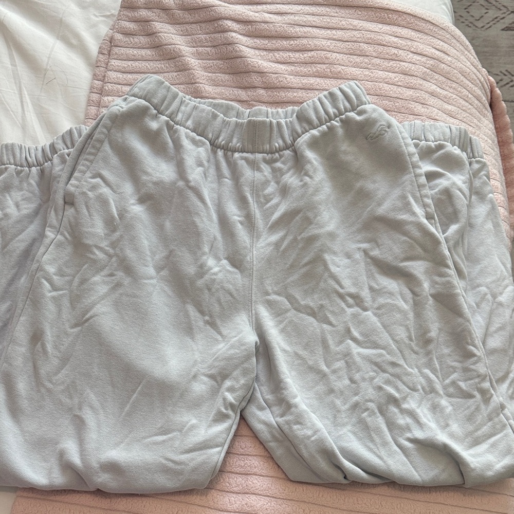 Hollister Light Gray Cozy Sweatpants